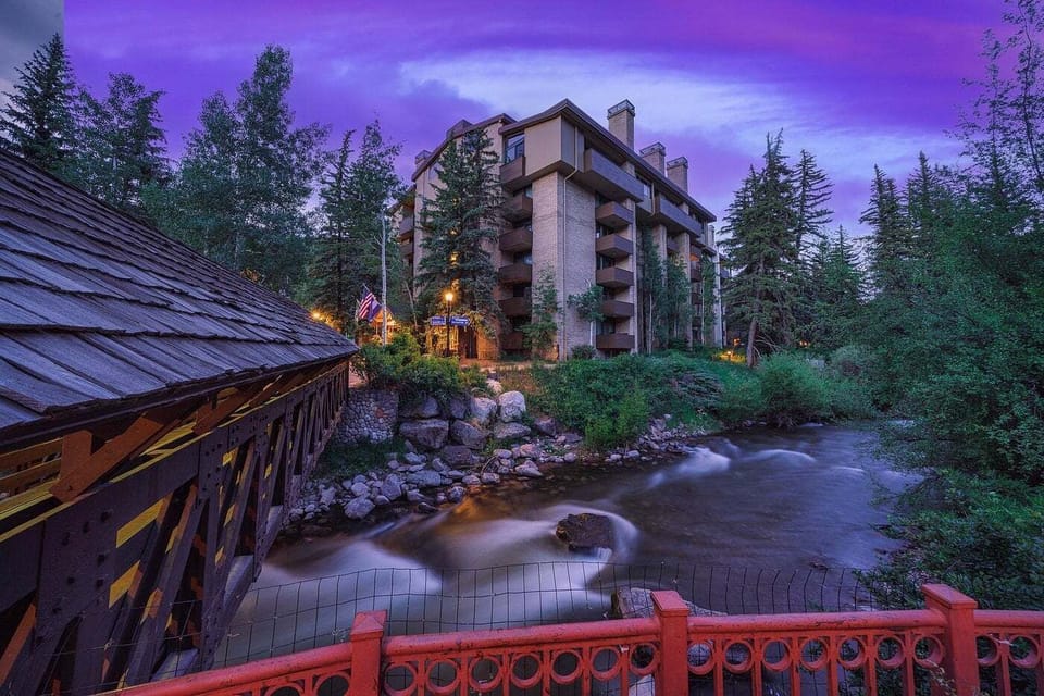 Historic Covered Bridge On Site with River