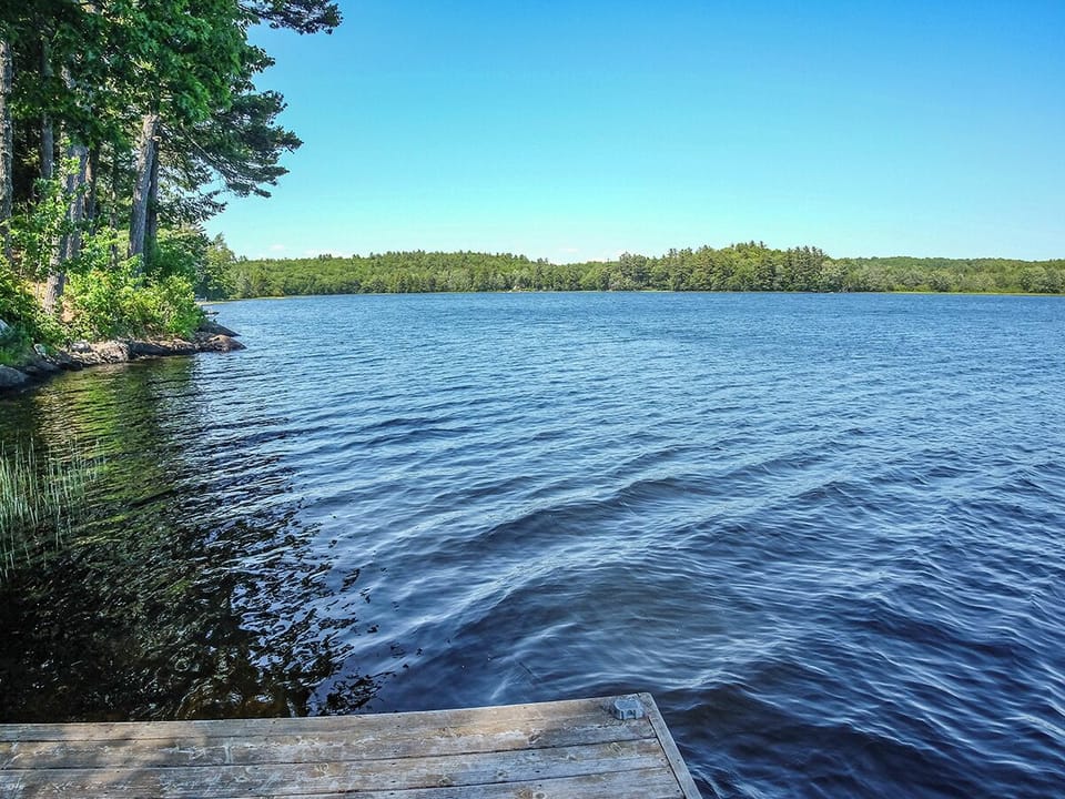 View down the lake