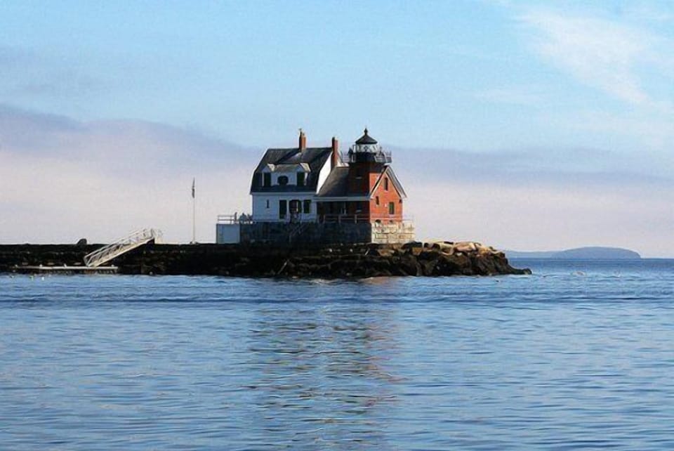 Use the binoculars at the property for close up views of the light house and other boats passing by