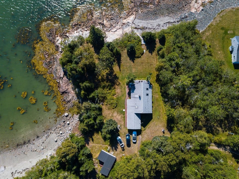 Aerial view of house