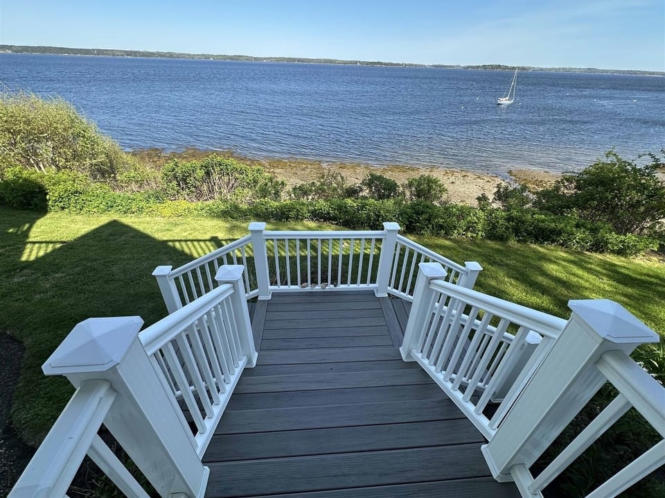 Beautiful views from the spacious deck
