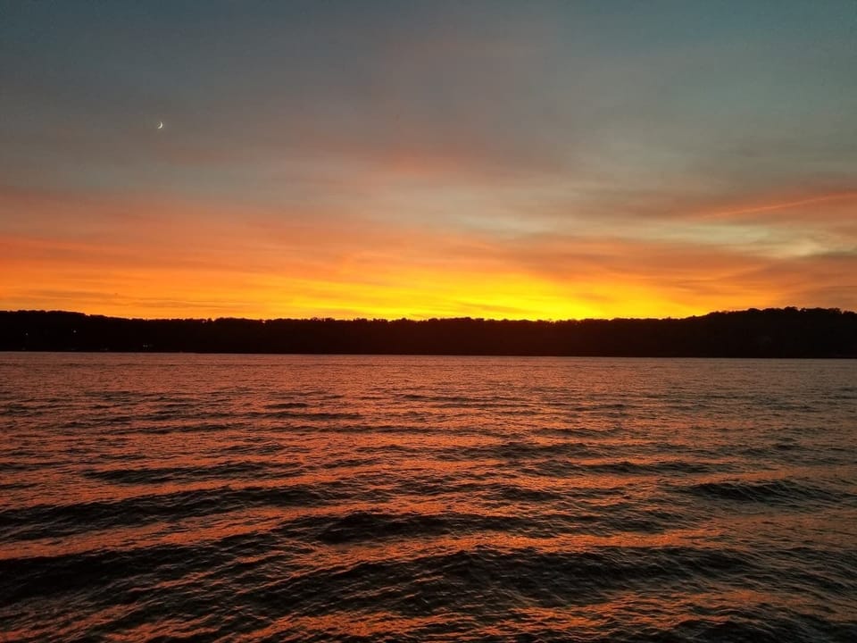 Wrap yourself in a cozy blanket and take in one of the best views on the lake at the 9MM. 