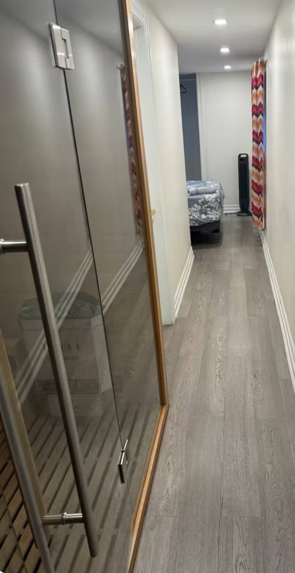 Hallway and the Sauna entrance