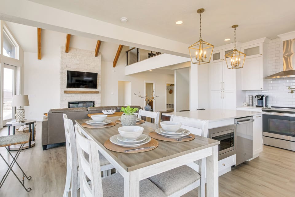 Dining Area | Dishware & Flatware | 1st Floor