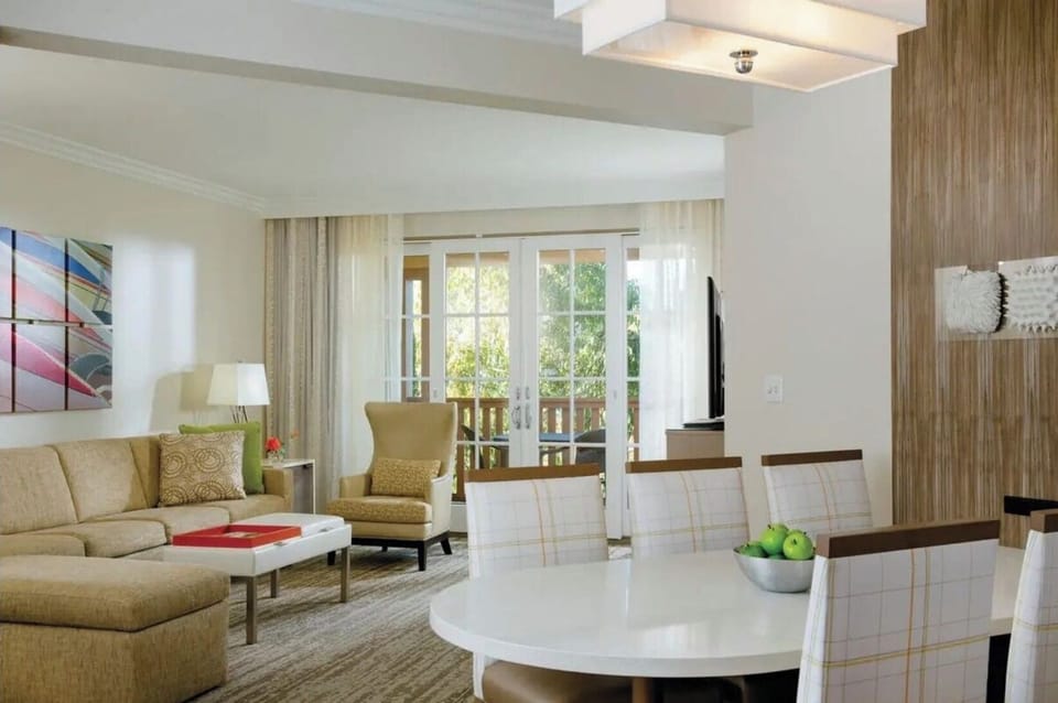 Living Dining area with private balcony 