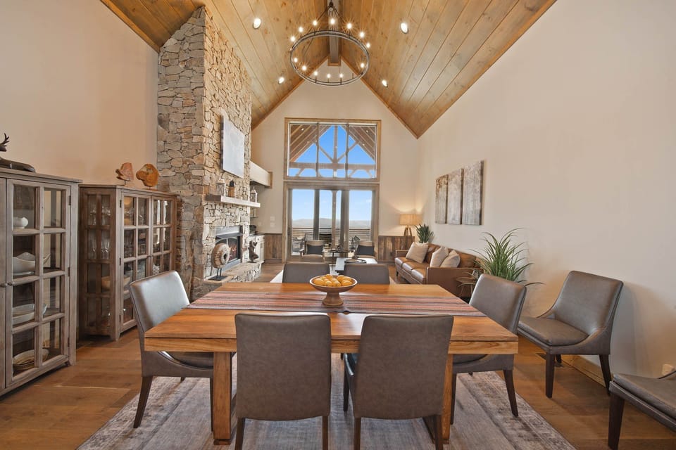 Enjoy the Views from the Large Windows while Gathered Together