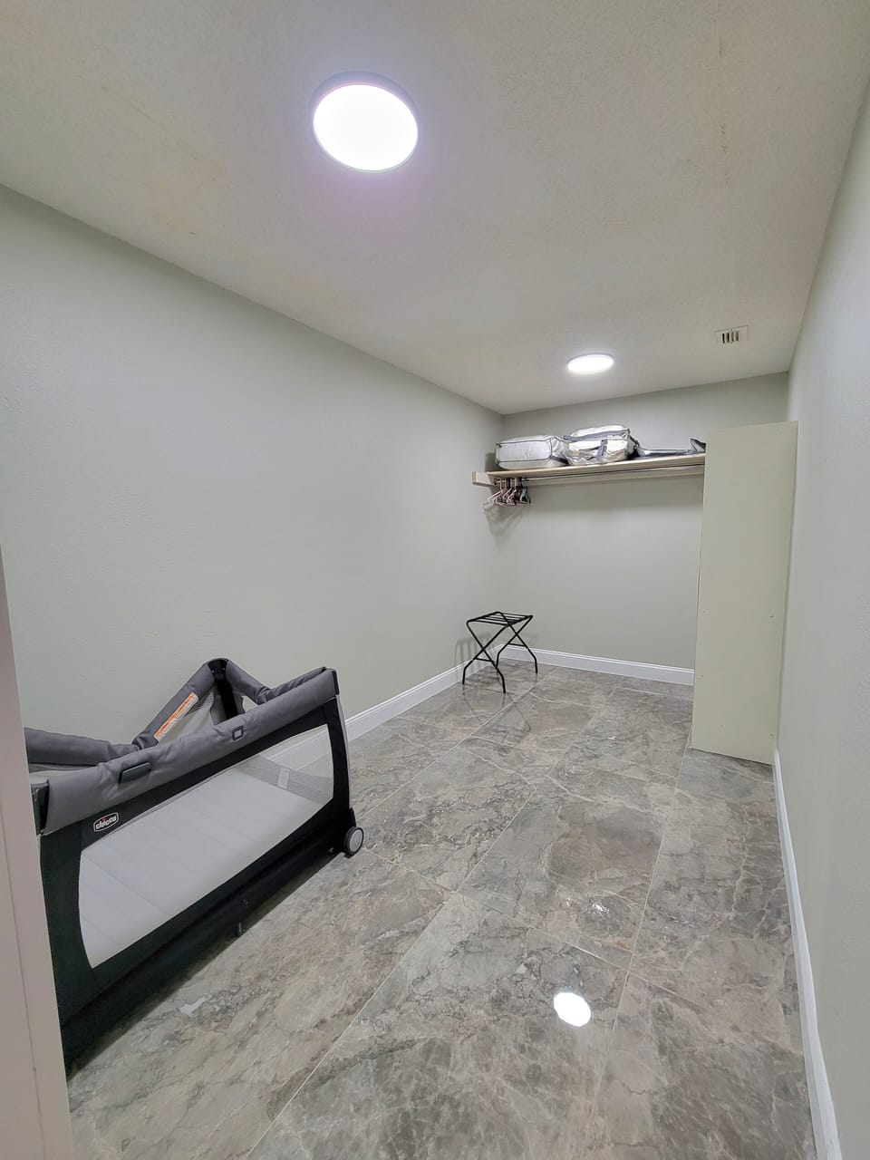 Primary closet, Baby Playpen/yard