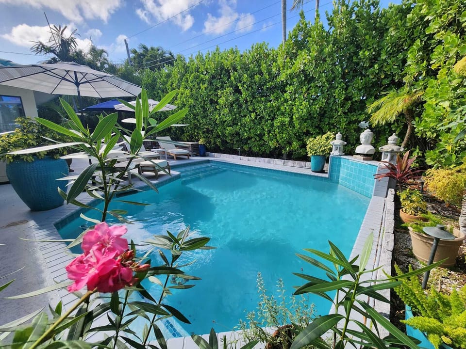Lush Pool Setting!