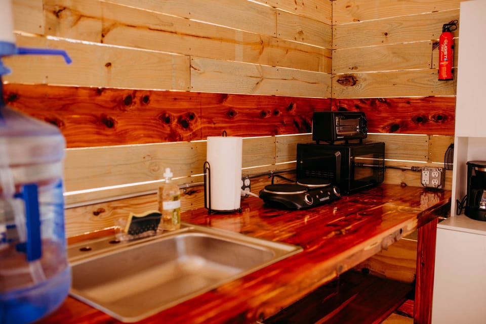Everything you should need to prepare a meal is provided!