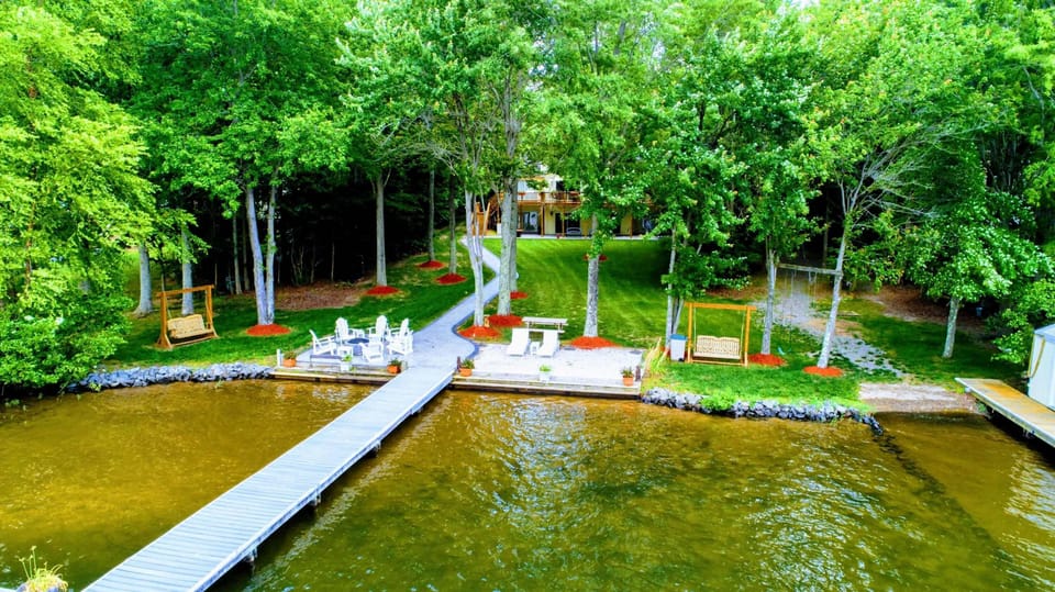 Lakeside Leisure at Peaceful Haven – Nestled among lush greenery, this tranquil spot offers a private dock, cozy seating, and direct access to Lake Anna. Ideal for relaxation and lakeside fun.
