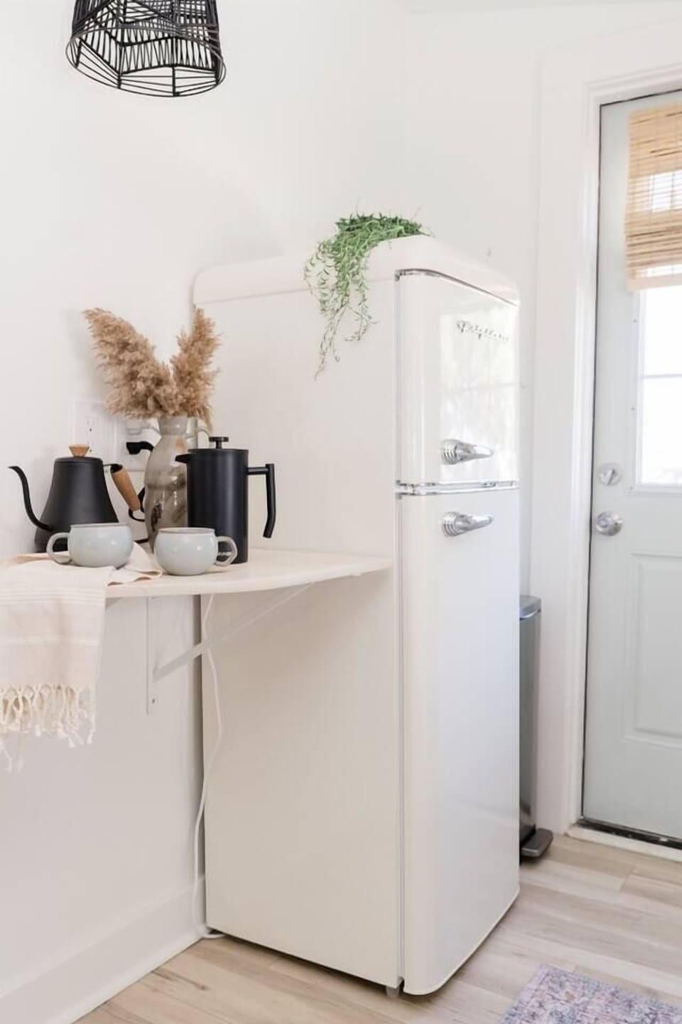 we love our coffee so we have a little coffee station set up with multiple forms of brewing options 