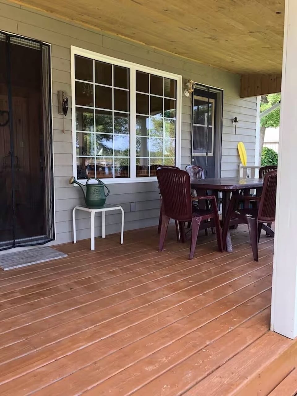 front deck with patio furniture