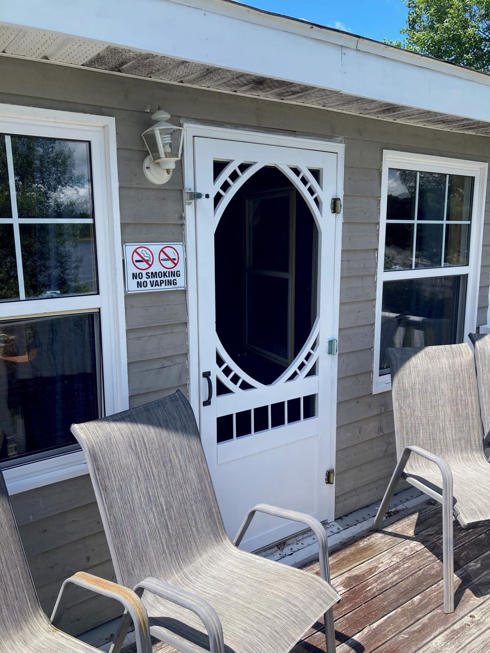 Upstairs deck