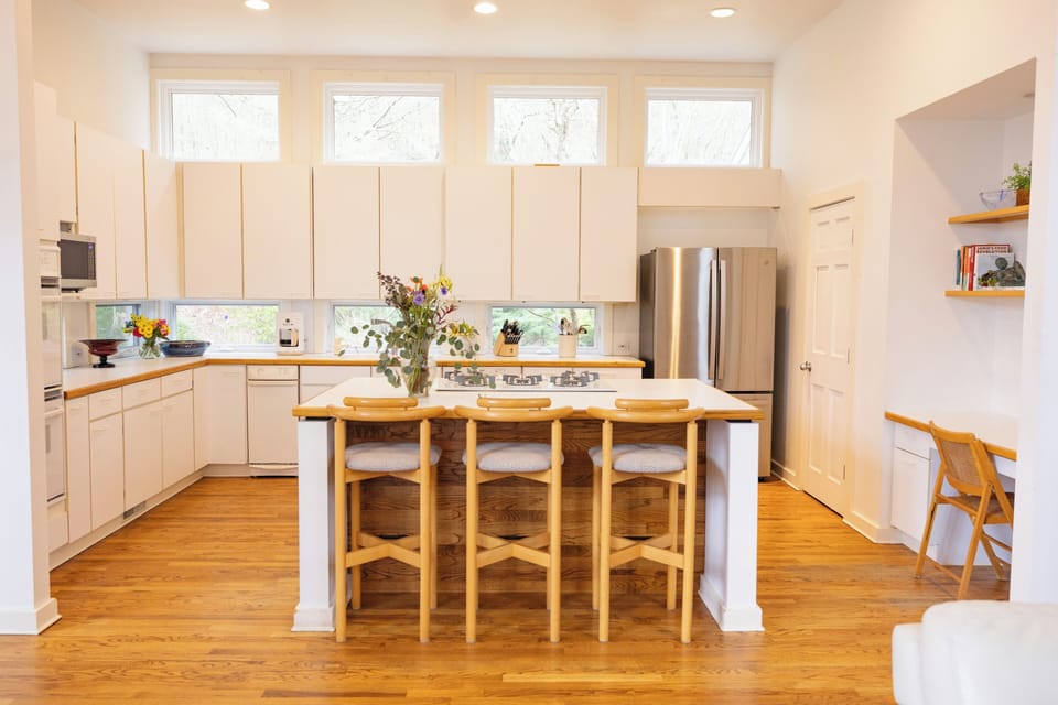 Large Chef's Kitchen fully stocked with all equipment necessary for gatherings.