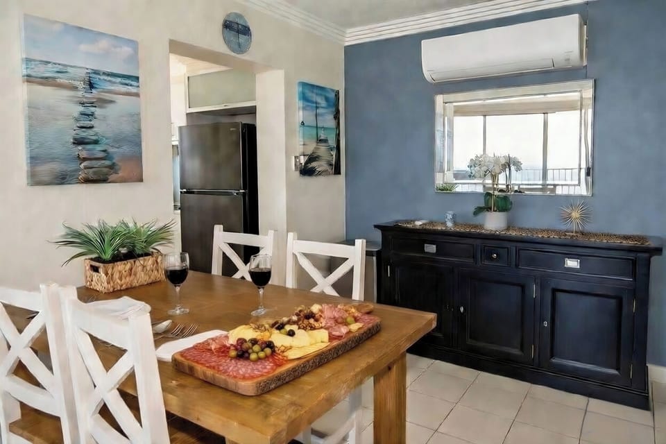 Dining area perfect for relaxed meals after a day at the beach