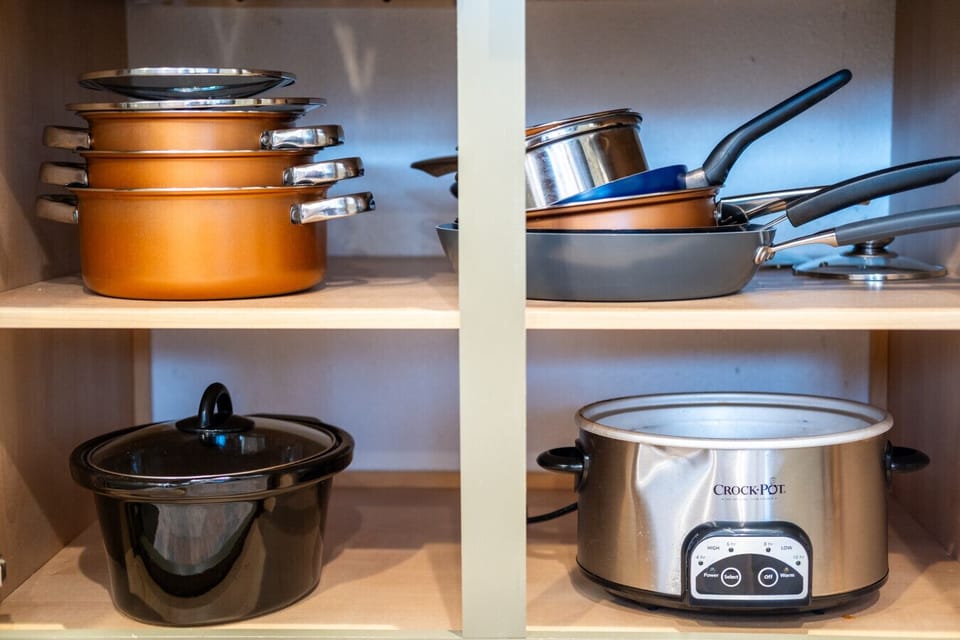 Fully stocked kitchen