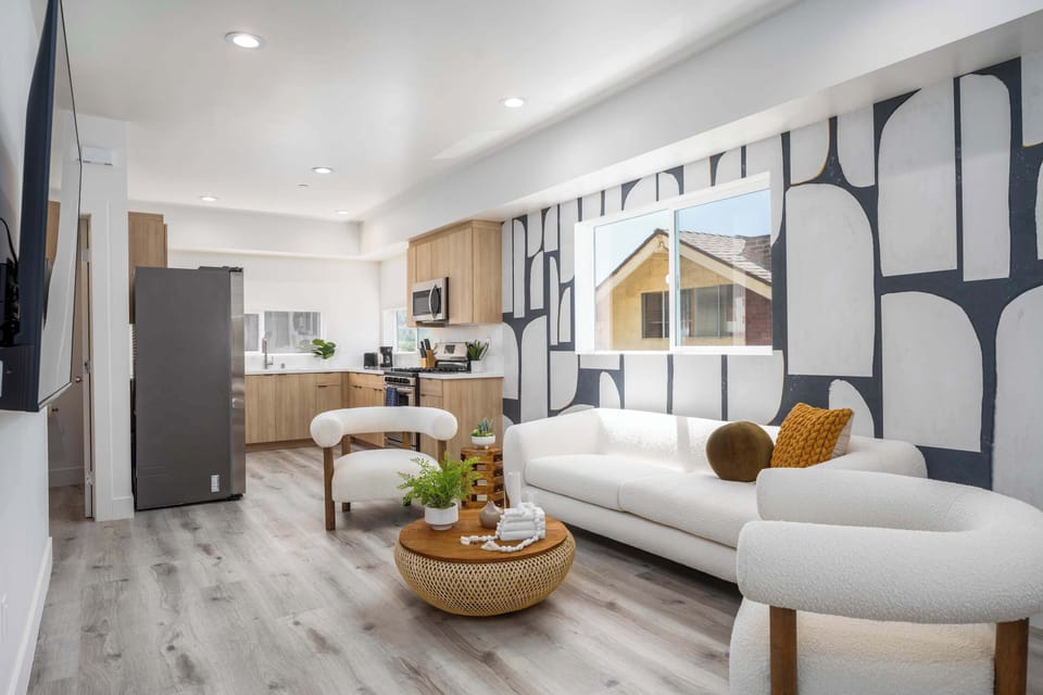 "Relax and feel at home in our spacious living room."