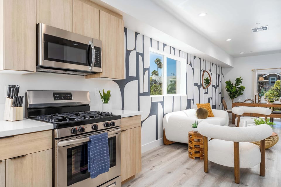 "Stylish kitchen with all the essentials."
