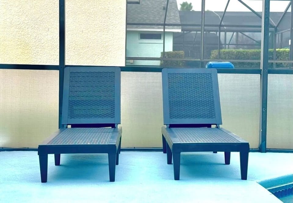 Loungers provided for use around pool side