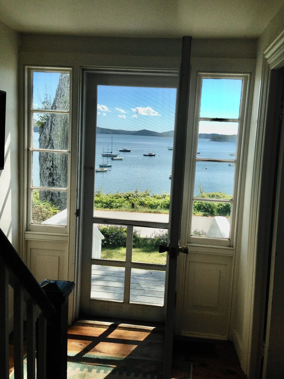 Harbor view from the front entranceway.