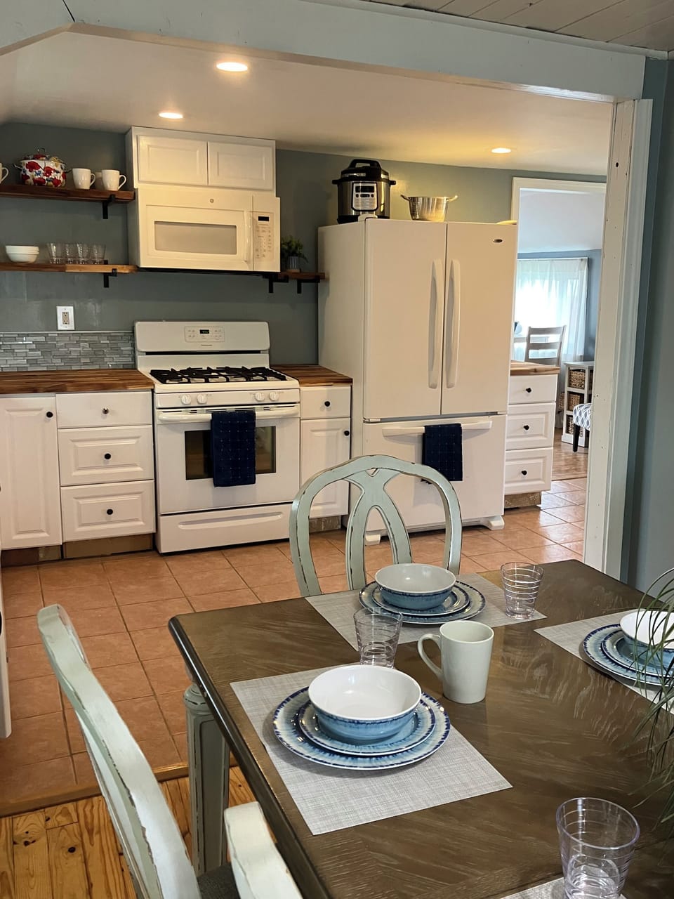 Dining room and kitchen upstairs