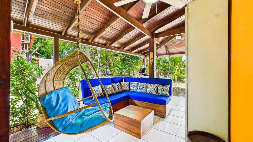 Terrace with hammock