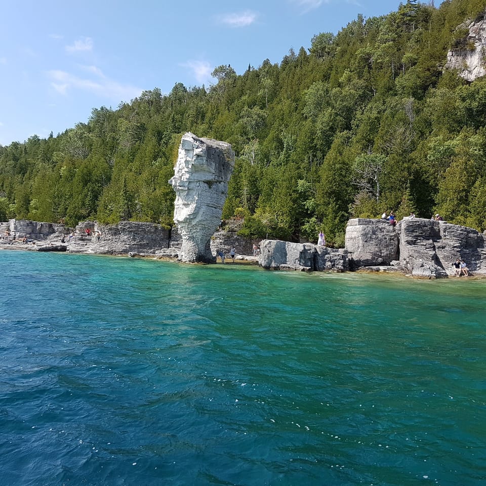 Flowerpot islands near Tobermory