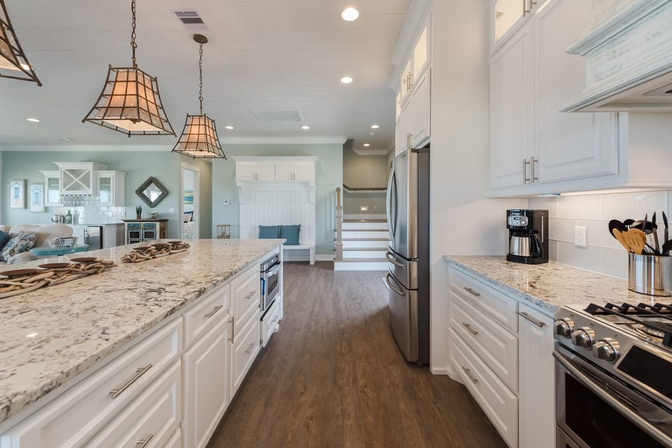 Sea It All: Every detail of the kitchen has been meticulously crafted to enhance both form and function.