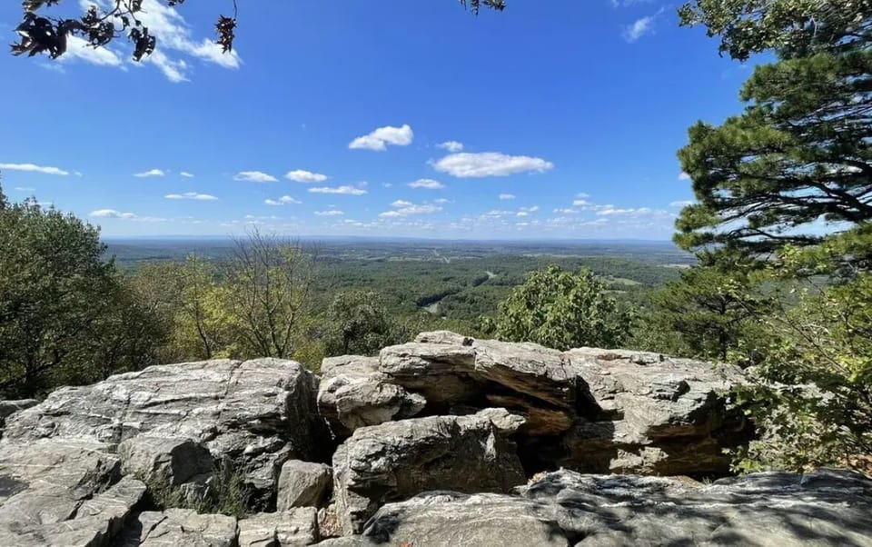 Bears Den Hike, located 15 minutes away.