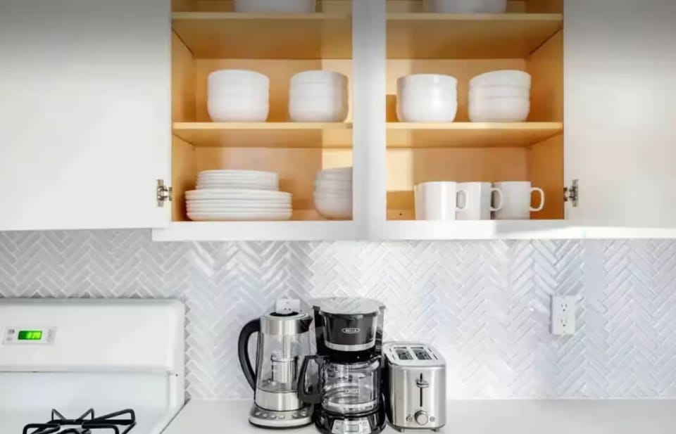 Baking sheet
Blender
Coffee
Coffee maker
Cooking basics
Dishes and silverware