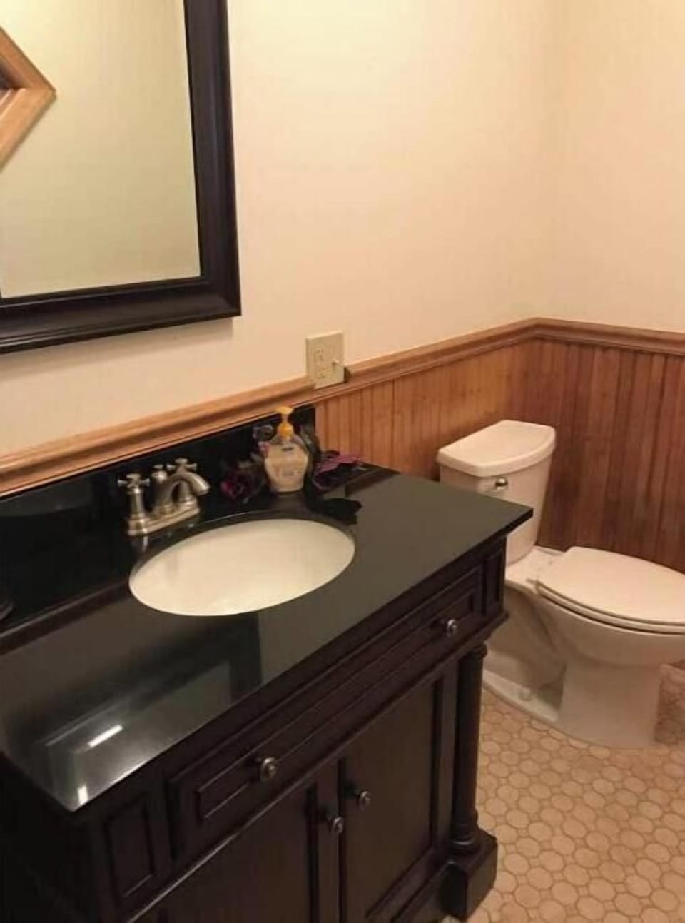 First floor powder room