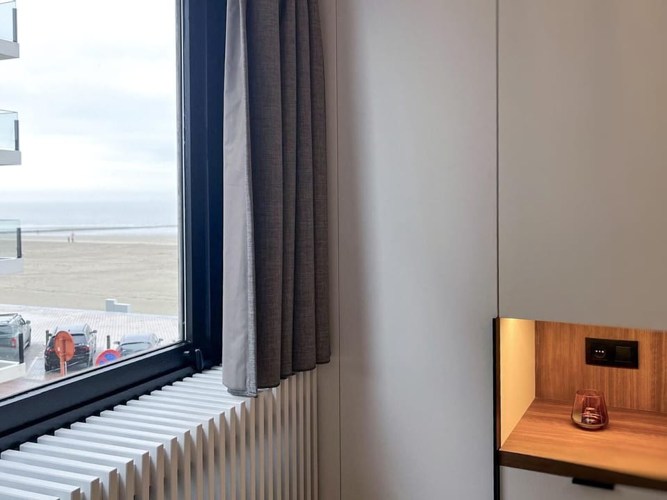 Seaside view framed by calm, modern design 🌊