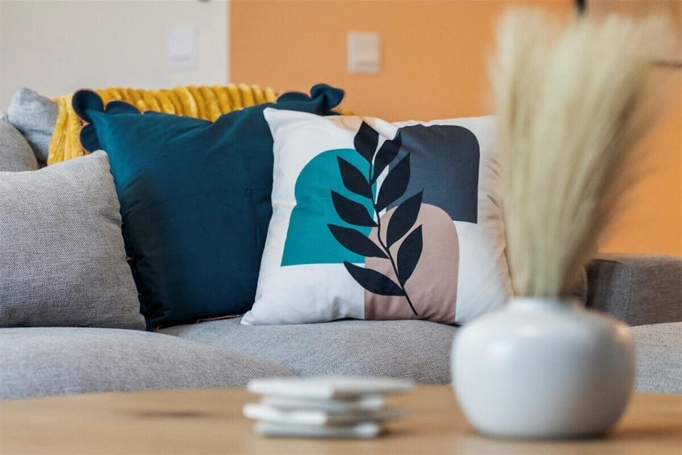 Bedroom 1: King bed. Sleeps 2 total.
En-suite private bathroom with walk-in shower, double vanity & separate toilet room!
Extra large walk in closet and big screen Smart TV for streaming (bring your own logins- no cable provided)