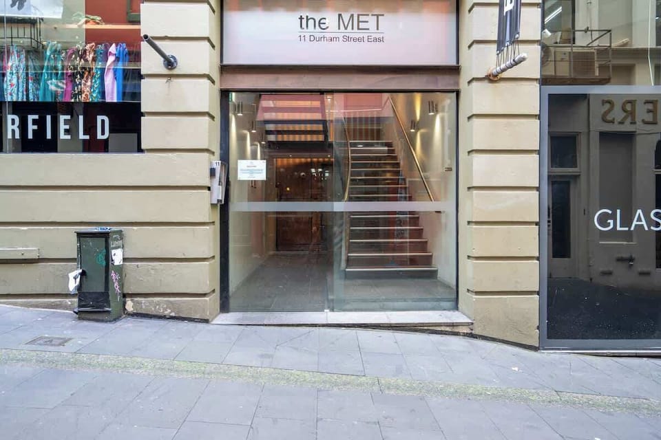 The entrance