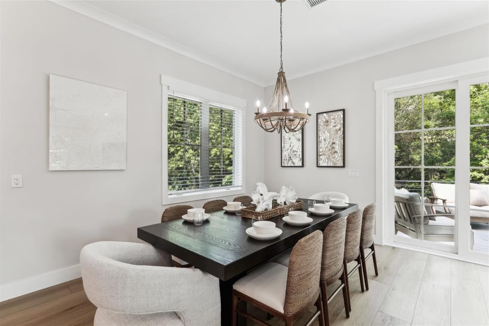 Main Dining Table with Seating for Ten at 130 Shell Midden