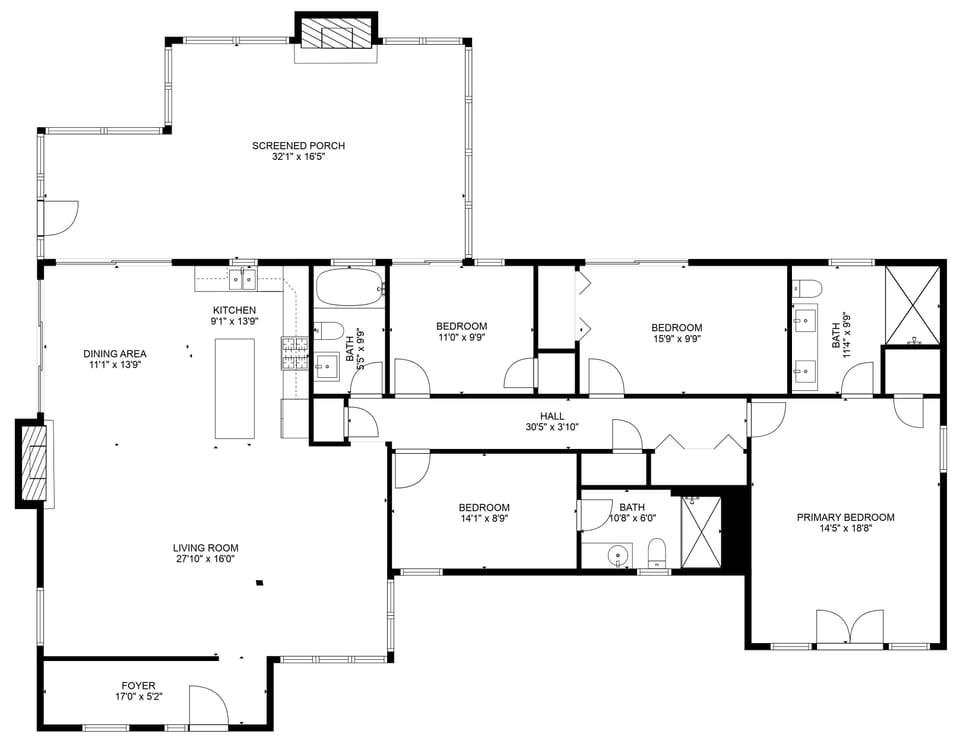 Floor plan for the home