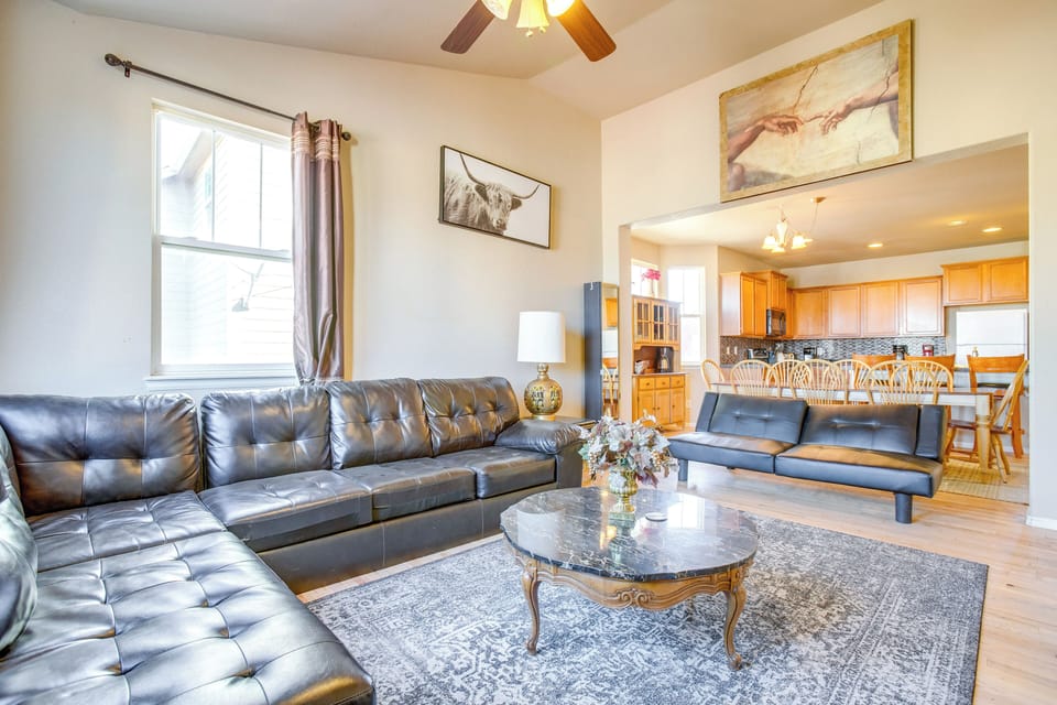 Aurora Vacation Rental | 5BR | 4BA | Steps Required | 3,000 Sq Ft