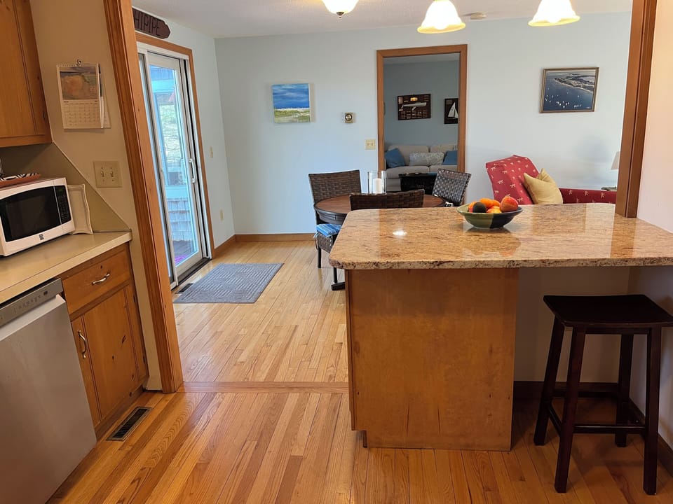 Looking from kitchen to TV room

