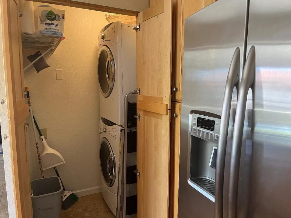 Washer and dryer directly off kitchen