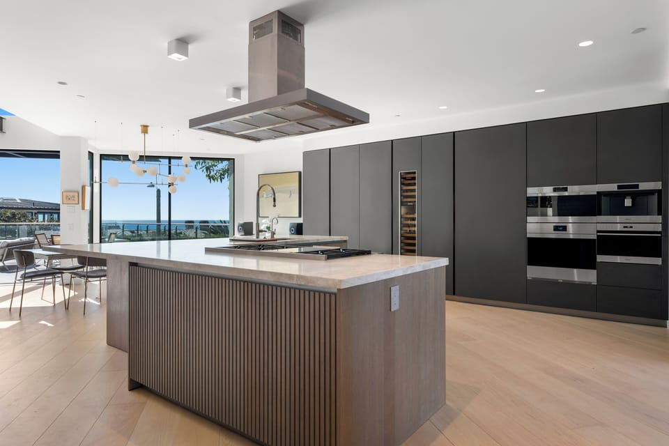 Modern Kitchen with Ocean View