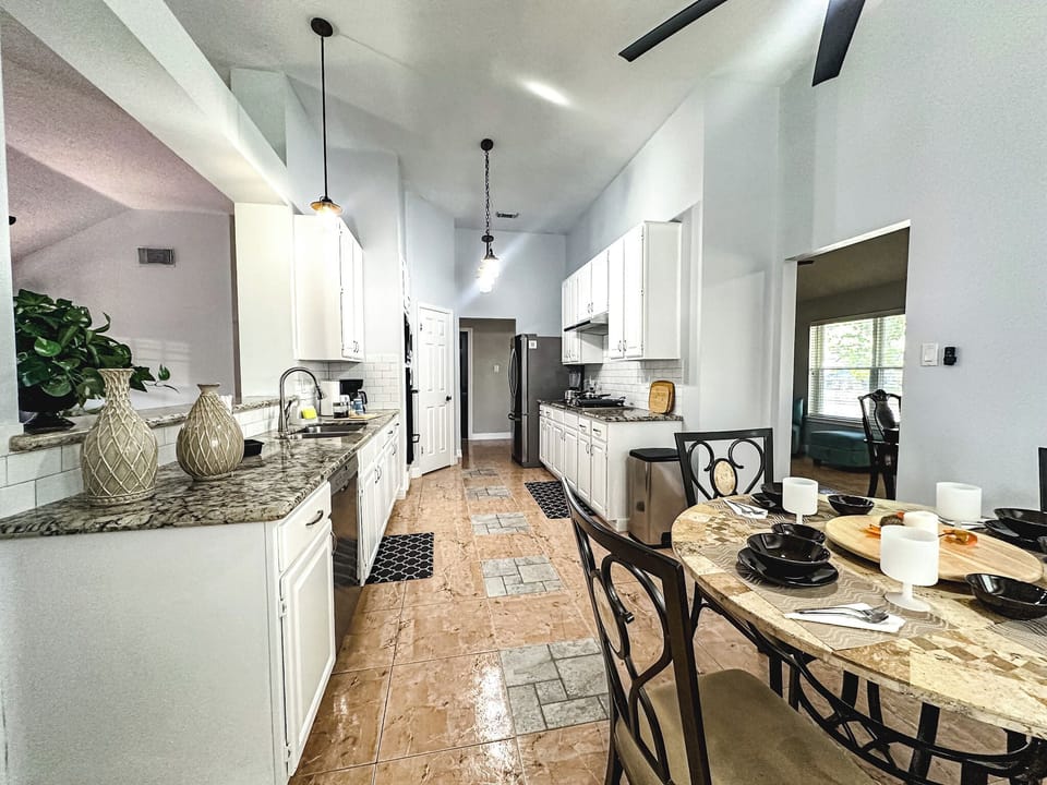 Fully equipped kitchen with everything you need to cook.”