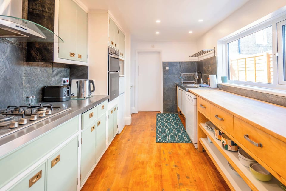 Large galley kitchen