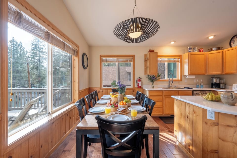 Inviting dining area.