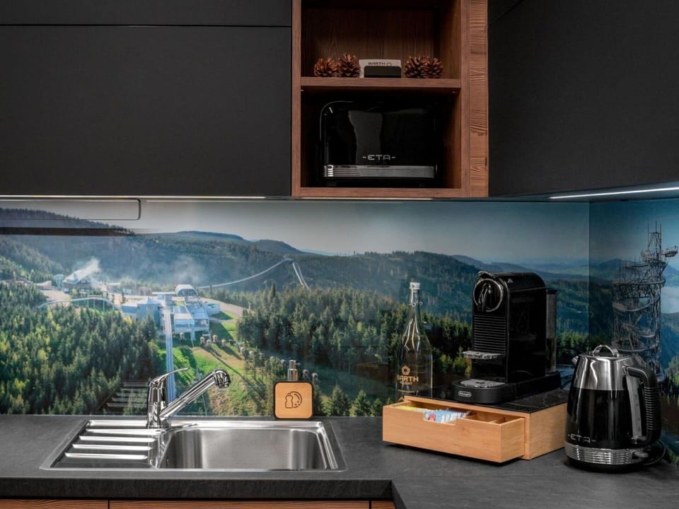 Countertop, Kitchen, Houseplant