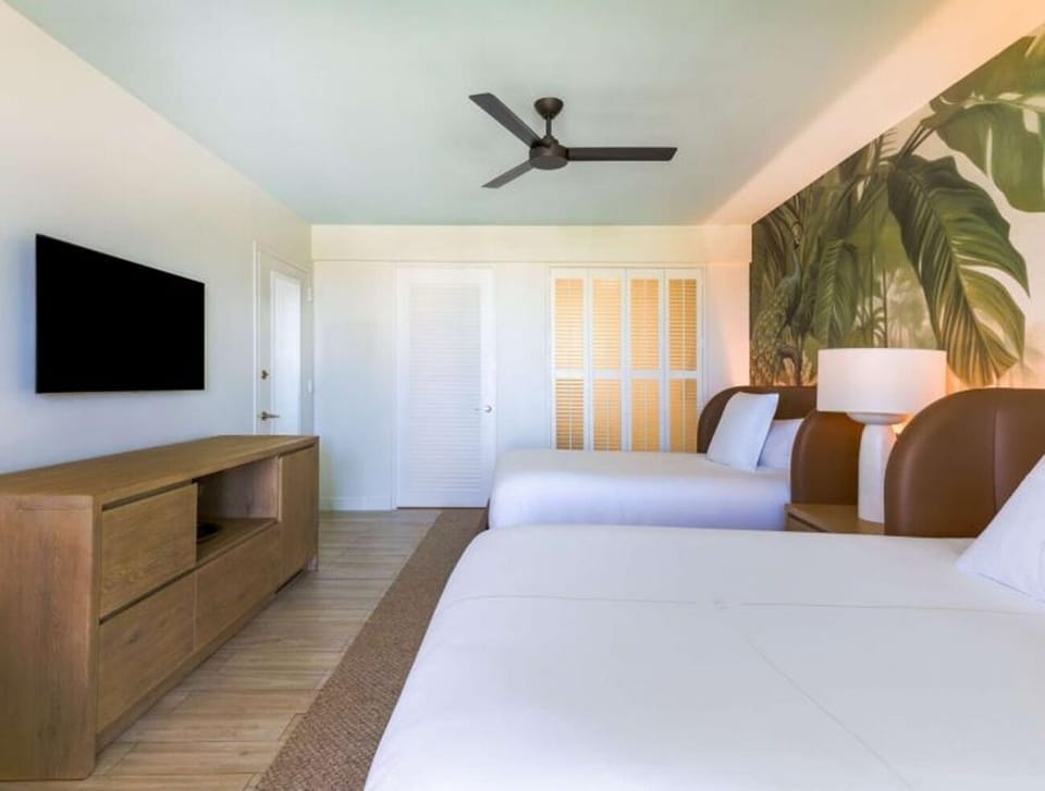 Drift off comfortably with plenty of space for everyone.