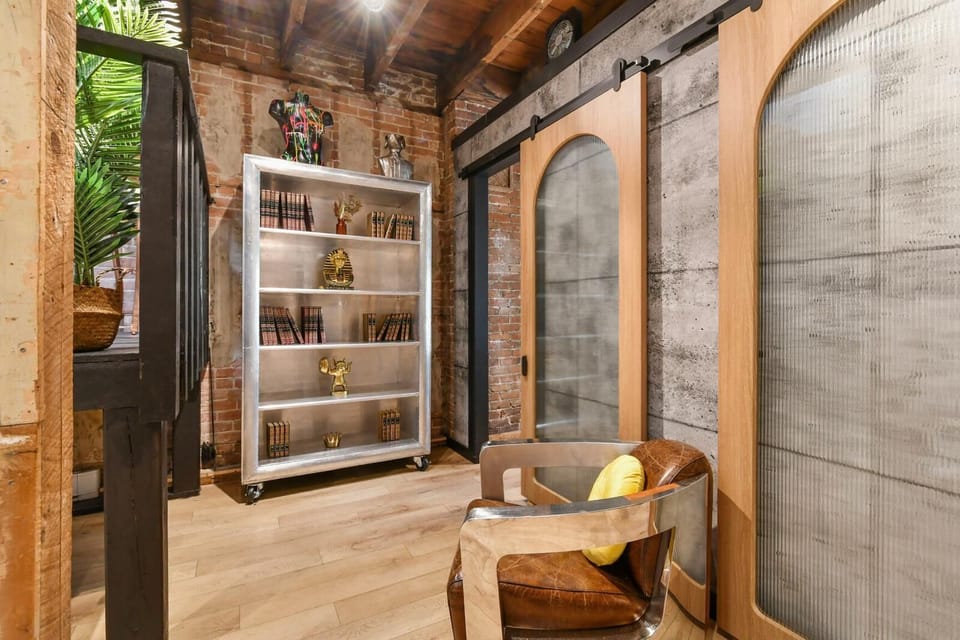 Second floor library and reading area