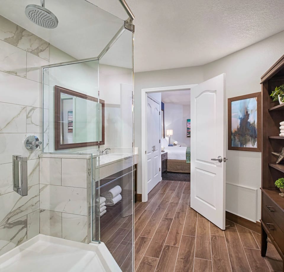 Indulge in spa-like finishes with an airy, open layout.