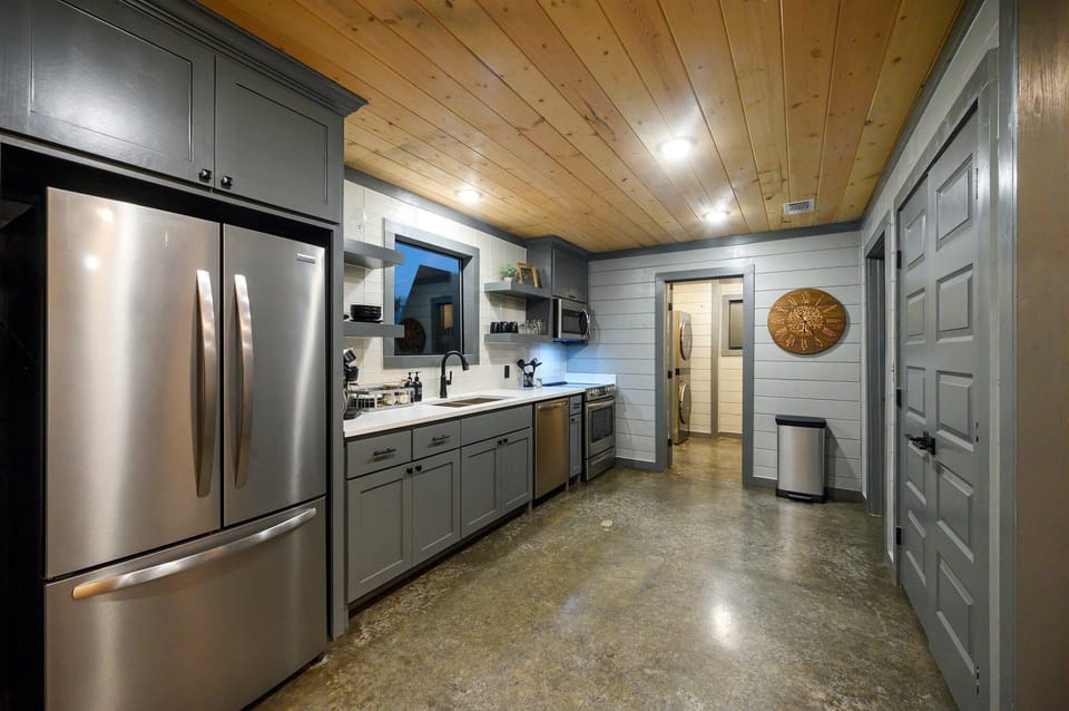 Efficient Design: Enjoy the functionality and durability of a stainless steel fridge.