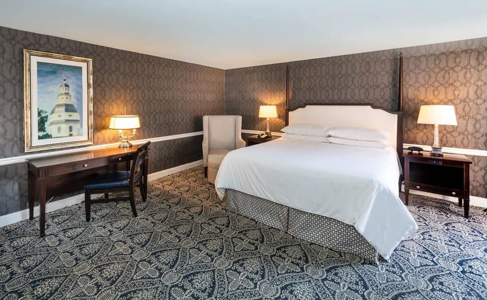 Bedroom. Interior and views may vary based on location and availability