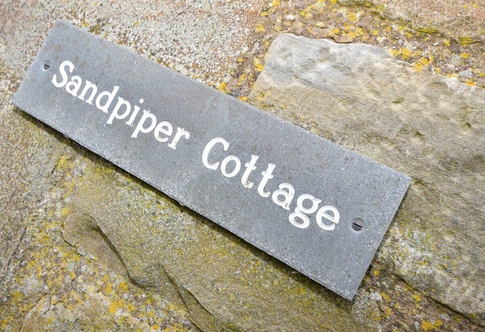 Cottage name plate